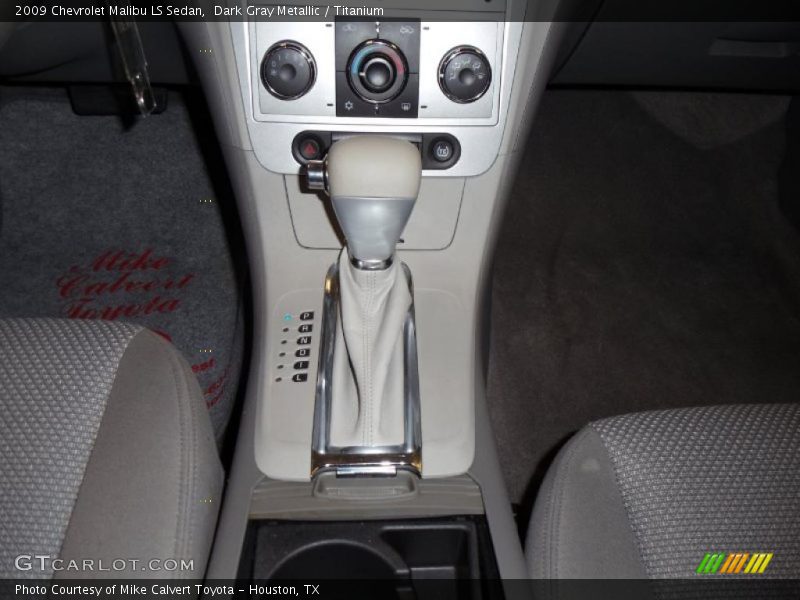 Dark Gray Metallic / Titanium 2009 Chevrolet Malibu LS Sedan