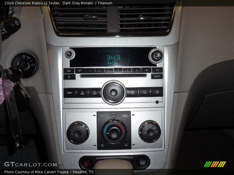 Dark Gray Metallic / Titanium 2009 Chevrolet Malibu LS Sedan
