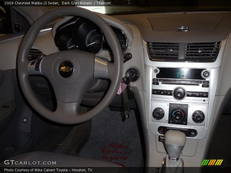 Dark Gray Metallic / Titanium 2009 Chevrolet Malibu LS Sedan