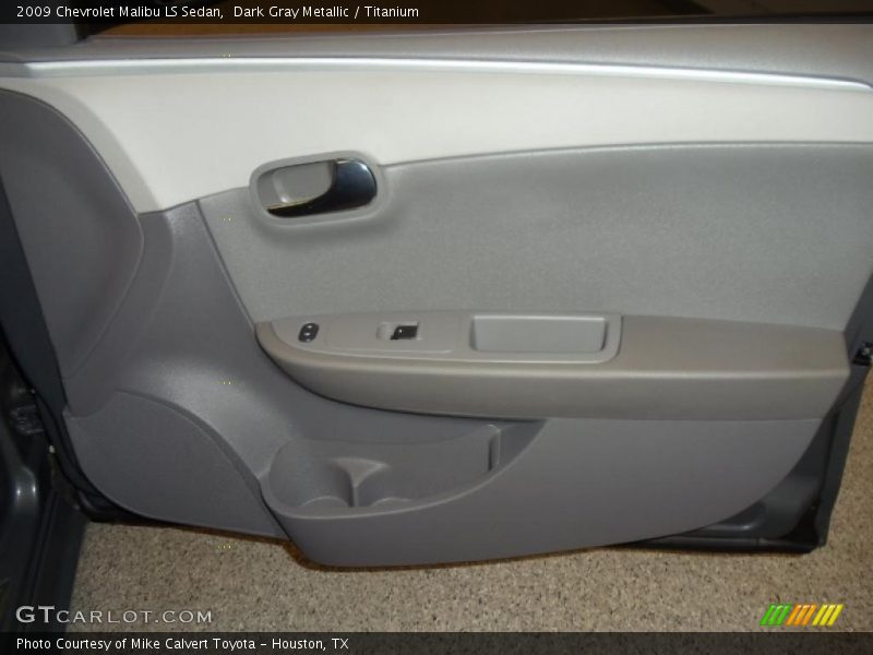 Dark Gray Metallic / Titanium 2009 Chevrolet Malibu LS Sedan