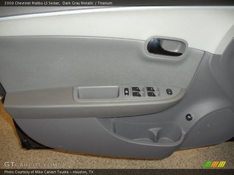 Dark Gray Metallic / Titanium 2009 Chevrolet Malibu LS Sedan