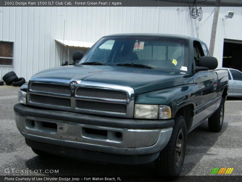 Forest Green Pearl / Agate 2001 Dodge Ram 1500 SLT Club Cab