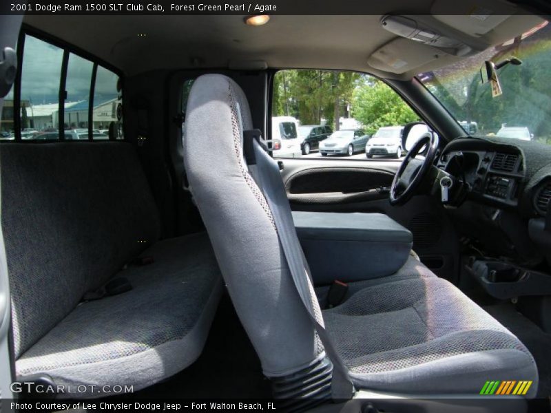Forest Green Pearl / Agate 2001 Dodge Ram 1500 SLT Club Cab