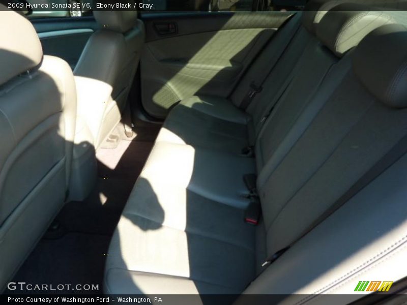 Ebony Black / Gray 2009 Hyundai Sonata SE V6