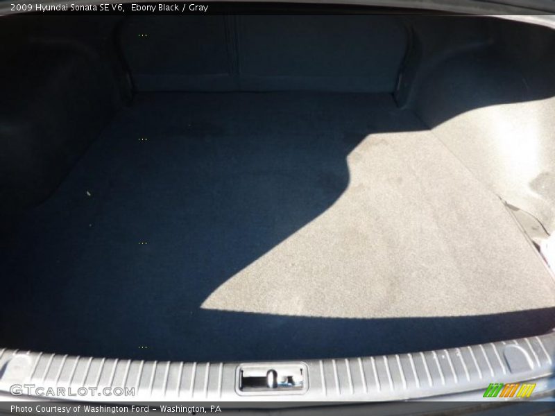 Ebony Black / Gray 2009 Hyundai Sonata SE V6