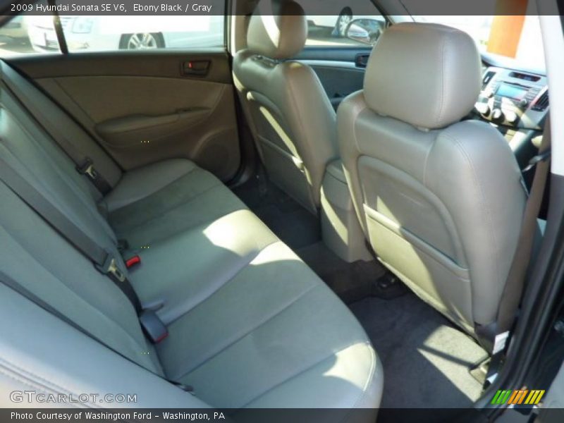 Ebony Black / Gray 2009 Hyundai Sonata SE V6