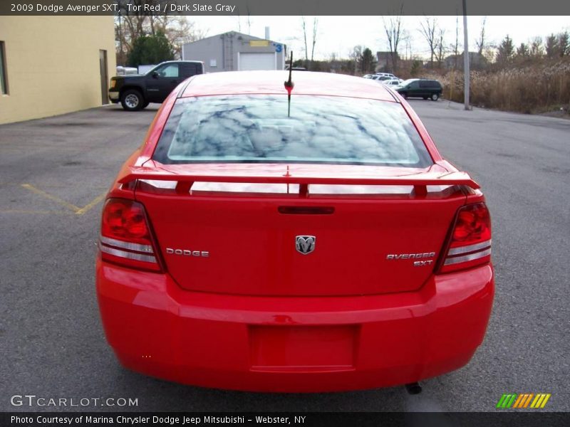 Tor Red / Dark Slate Gray 2009 Dodge Avenger SXT