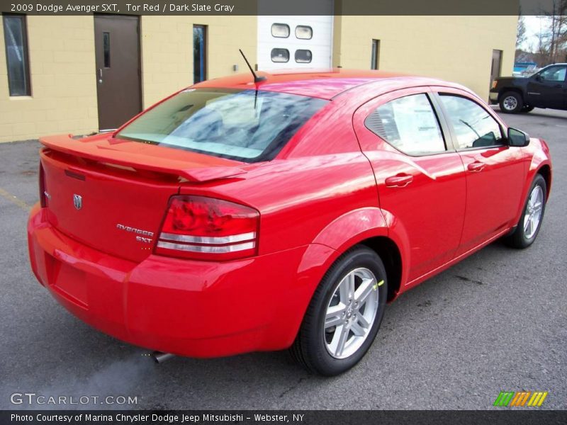 Tor Red / Dark Slate Gray 2009 Dodge Avenger SXT