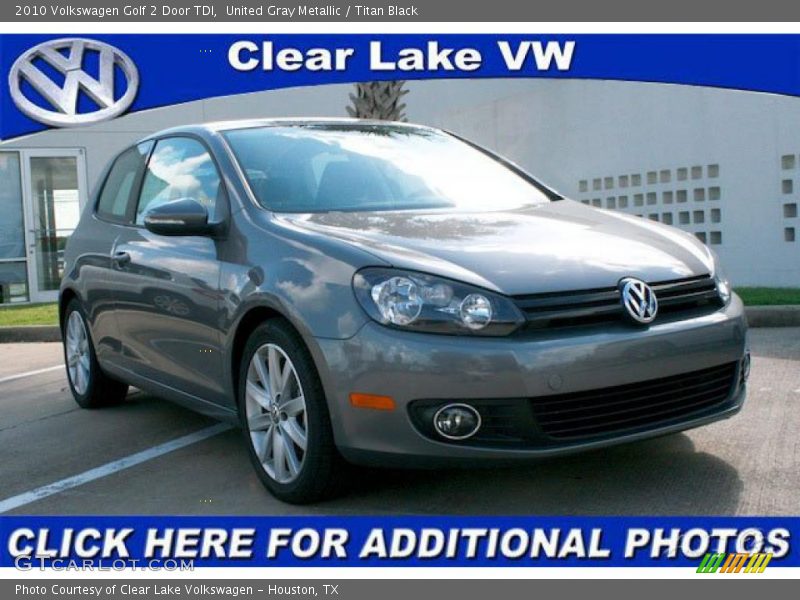 United Gray Metallic / Titan Black 2010 Volkswagen Golf 2 Door TDI