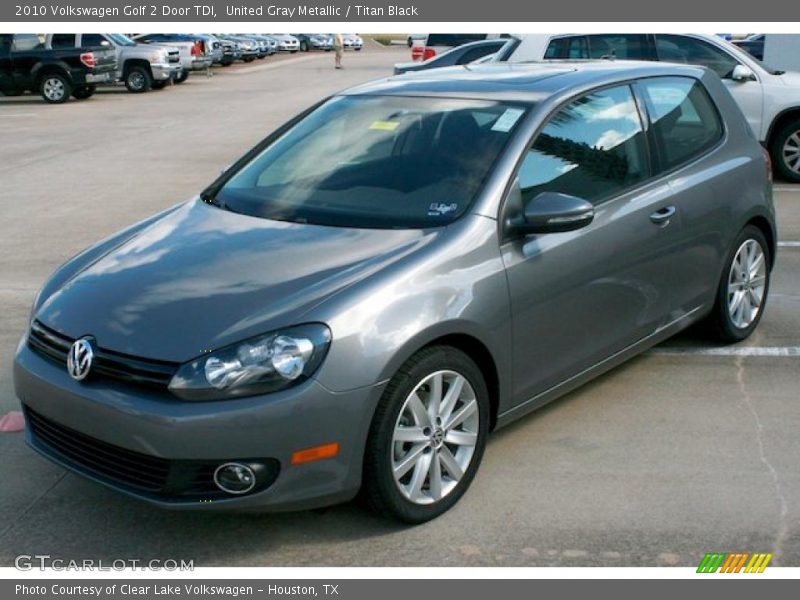 United Gray Metallic / Titan Black 2010 Volkswagen Golf 2 Door TDI