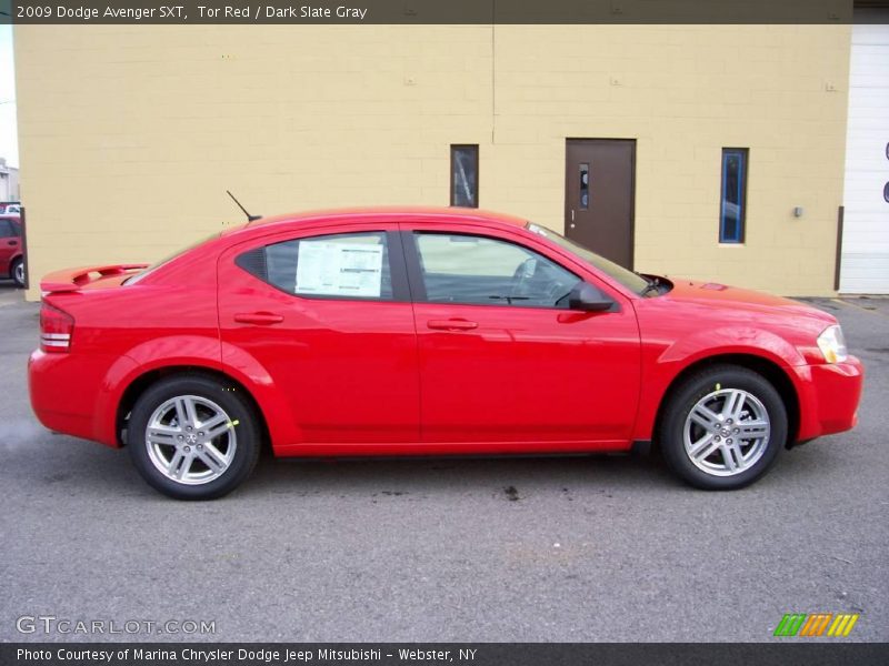 Tor Red / Dark Slate Gray 2009 Dodge Avenger SXT
