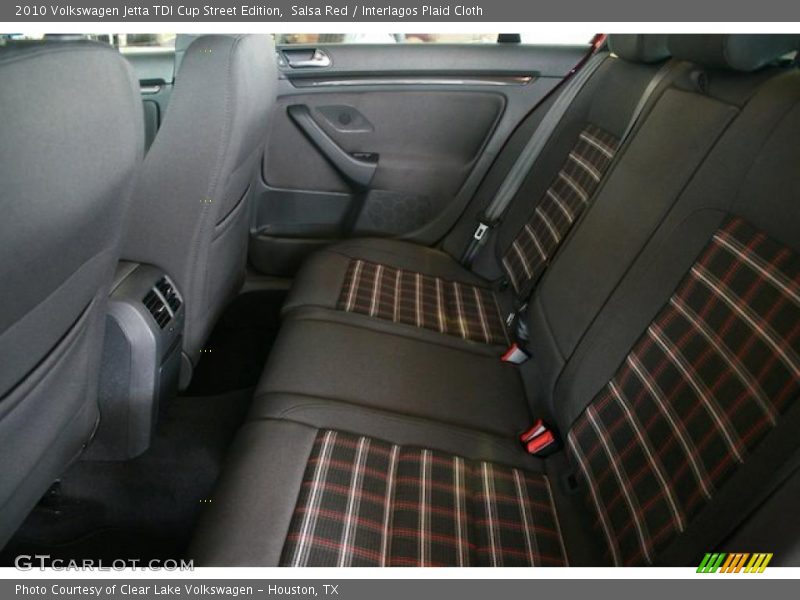 Salsa Red / Interlagos Plaid Cloth 2010 Volkswagen Jetta TDI Cup Street Edition