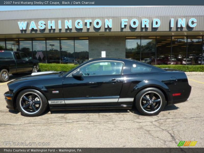 Black / Dark Charcoal 2007 Ford Mustang Shelby GT Coupe