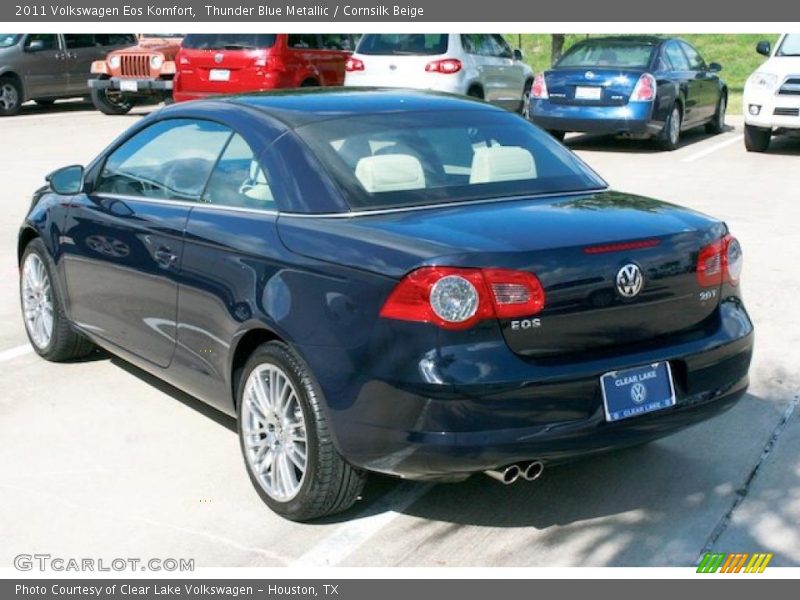 Thunder Blue Metallic / Cornsilk Beige 2011 Volkswagen Eos Komfort