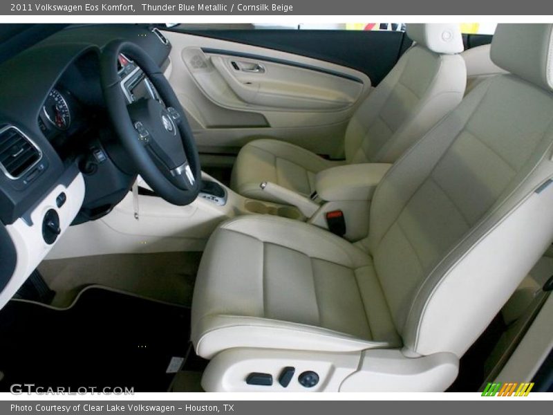 Thunder Blue Metallic / Cornsilk Beige 2011 Volkswagen Eos Komfort