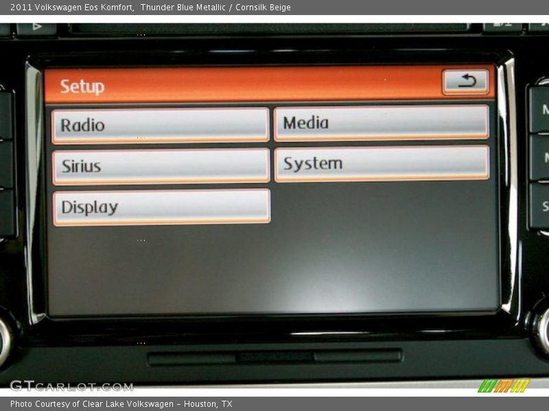 Thunder Blue Metallic / Cornsilk Beige 2011 Volkswagen Eos Komfort