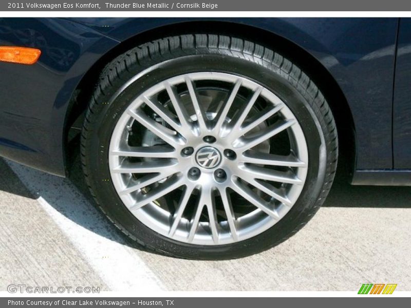 Thunder Blue Metallic / Cornsilk Beige 2011 Volkswagen Eos Komfort