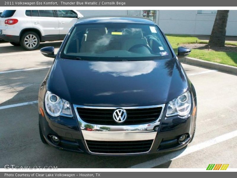 Thunder Blue Metallic / Cornsilk Beige 2011 Volkswagen Eos Komfort
