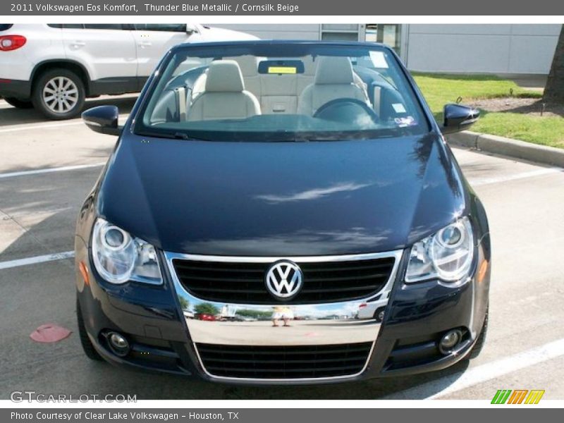 Thunder Blue Metallic / Cornsilk Beige 2011 Volkswagen Eos Komfort