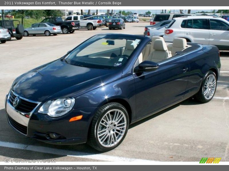 Thunder Blue Metallic / Cornsilk Beige 2011 Volkswagen Eos Komfort