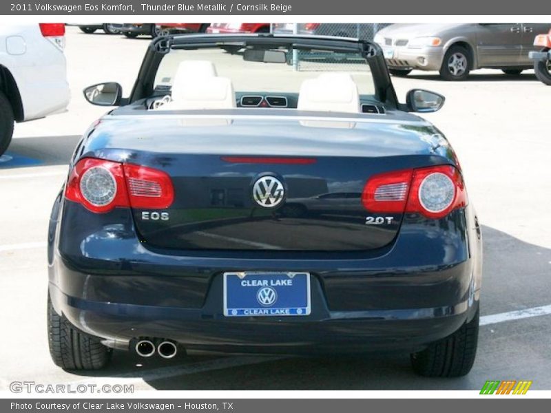 Thunder Blue Metallic / Cornsilk Beige 2011 Volkswagen Eos Komfort