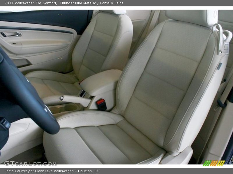 Thunder Blue Metallic / Cornsilk Beige 2011 Volkswagen Eos Komfort