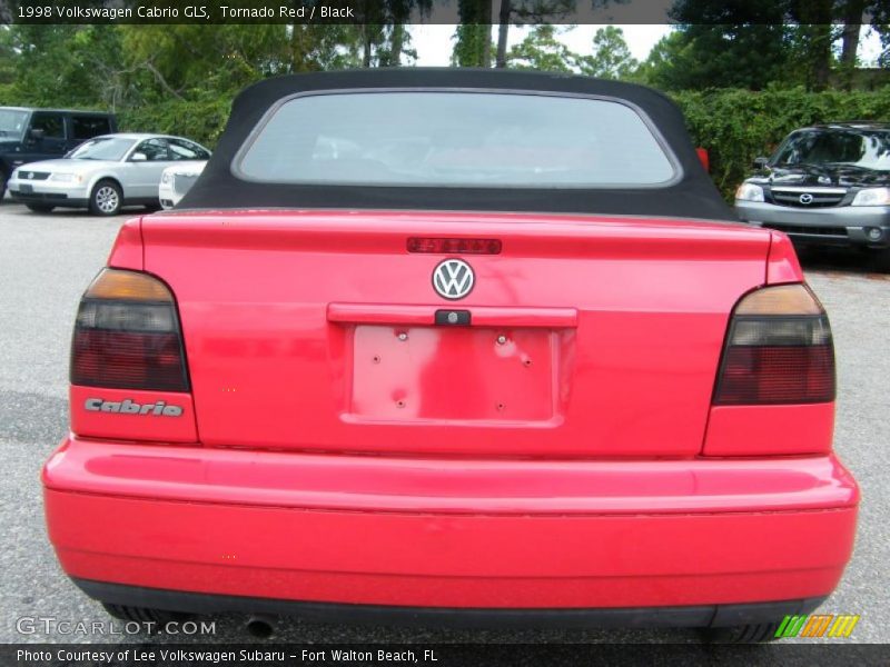 Tornado Red / Black 1998 Volkswagen Cabrio GLS