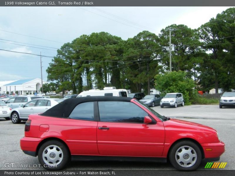 Tornado Red / Black 1998 Volkswagen Cabrio GLS