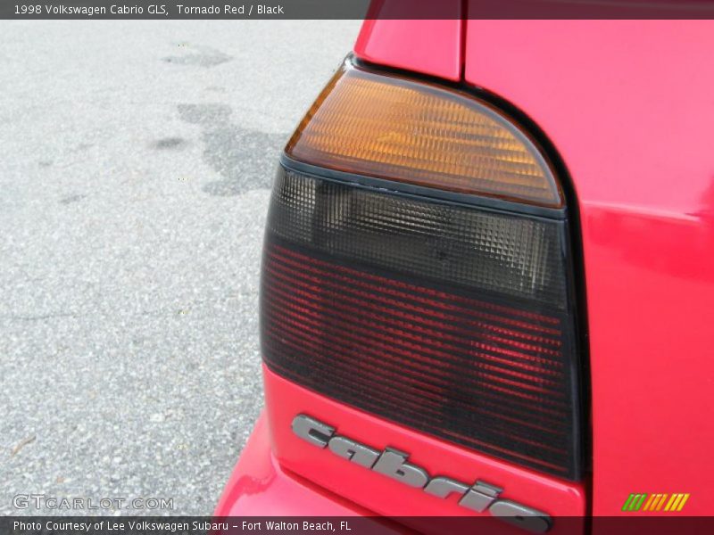 Tornado Red / Black 1998 Volkswagen Cabrio GLS
