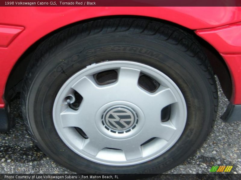 Tornado Red / Black 1998 Volkswagen Cabrio GLS