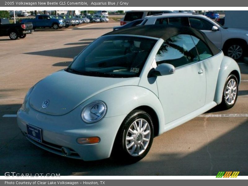 Aquarius Blue / Grey 2005 Volkswagen New Beetle GLS Convertible
