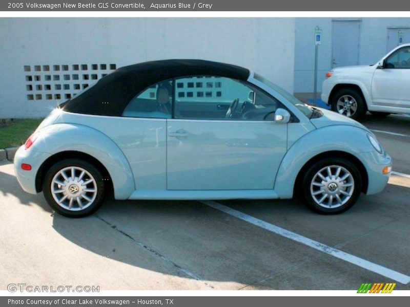 Aquarius Blue / Grey 2005 Volkswagen New Beetle GLS Convertible