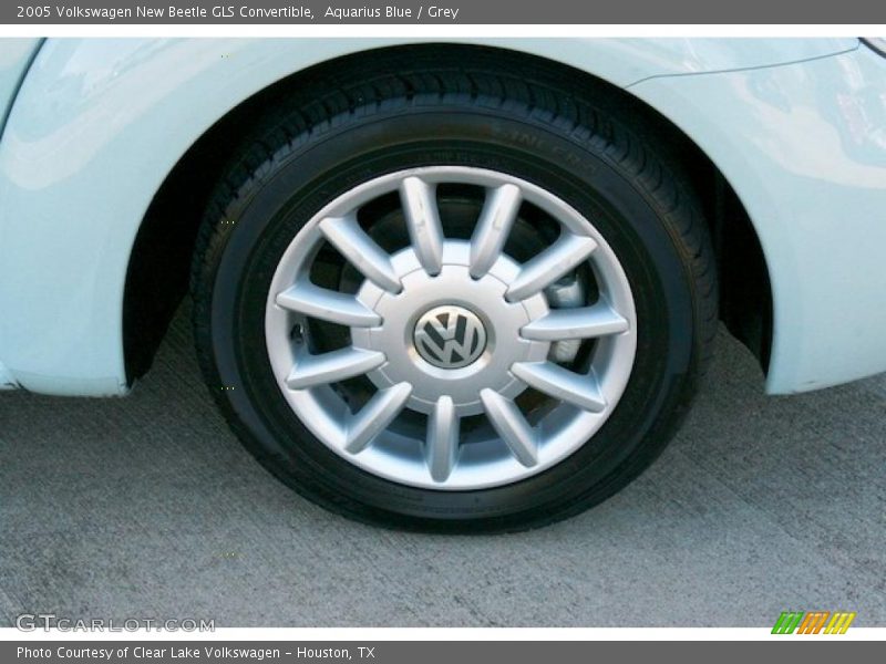 Aquarius Blue / Grey 2005 Volkswagen New Beetle GLS Convertible