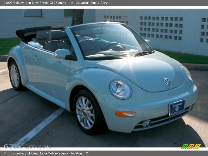 Aquarius Blue / Grey 2005 Volkswagen New Beetle GLS Convertible