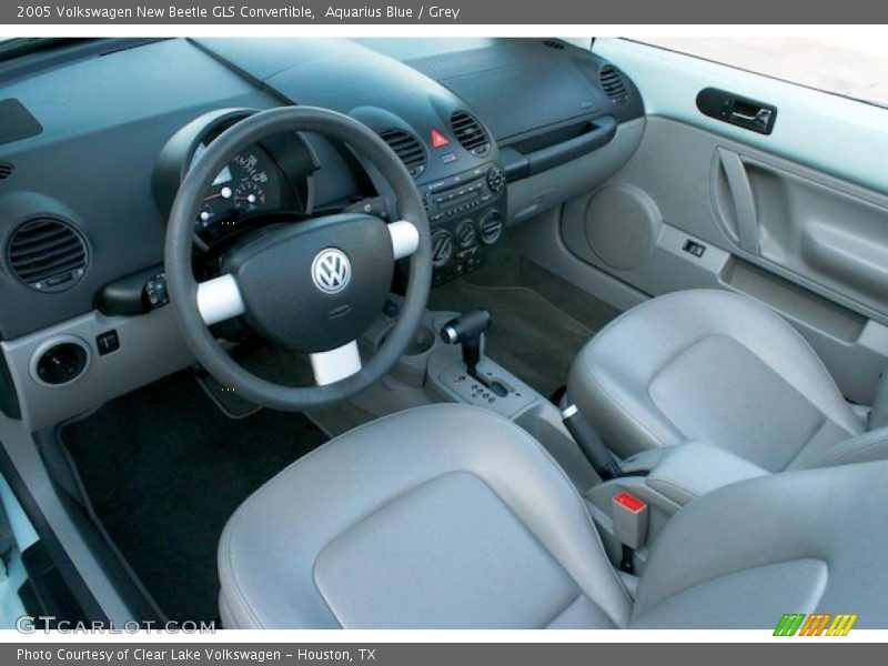 Aquarius Blue / Grey 2005 Volkswagen New Beetle GLS Convertible