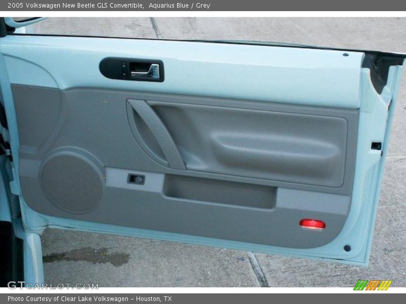 Aquarius Blue / Grey 2005 Volkswagen New Beetle GLS Convertible