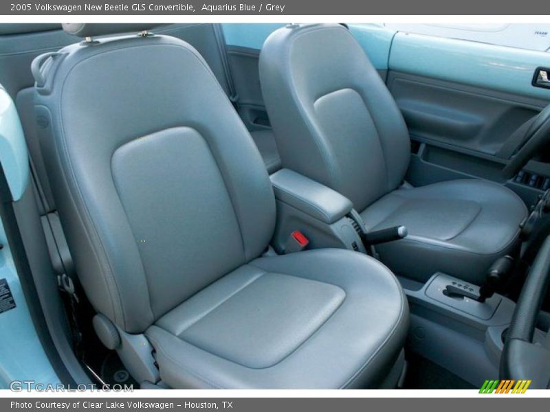 Aquarius Blue / Grey 2005 Volkswagen New Beetle GLS Convertible