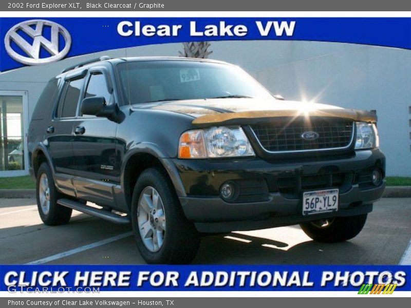 Black Clearcoat / Graphite 2002 Ford Explorer XLT