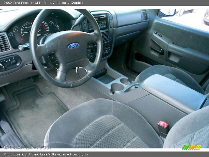 Black Clearcoat / Graphite 2002 Ford Explorer XLT