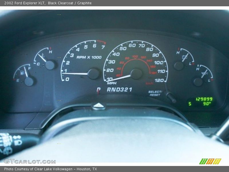 Black Clearcoat / Graphite 2002 Ford Explorer XLT
