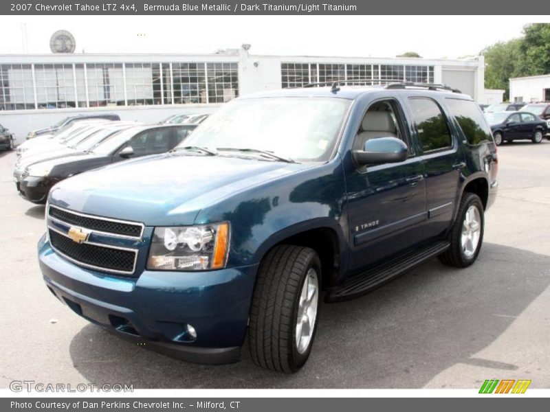 Bermuda Blue Metallic / Dark Titanium/Light Titanium 2007 Chevrolet Tahoe LTZ 4x4