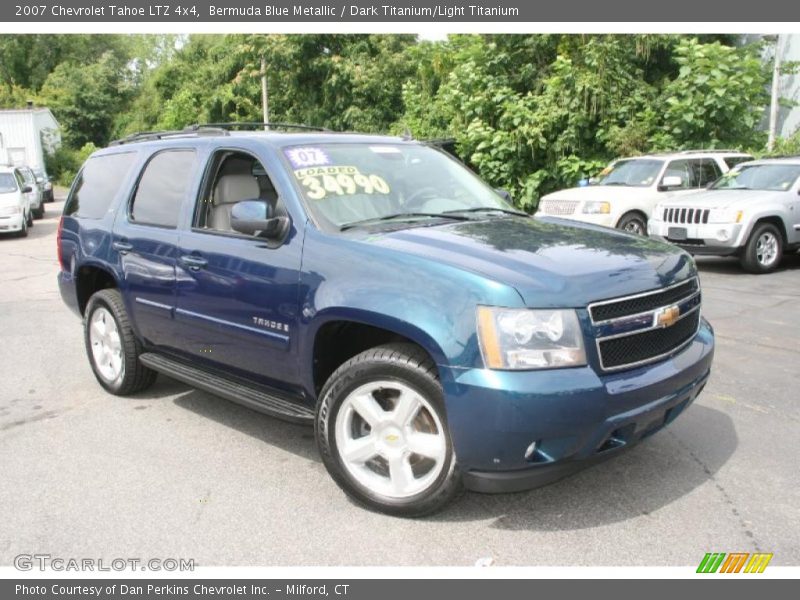 Bermuda Blue Metallic / Dark Titanium/Light Titanium 2007 Chevrolet Tahoe LTZ 4x4