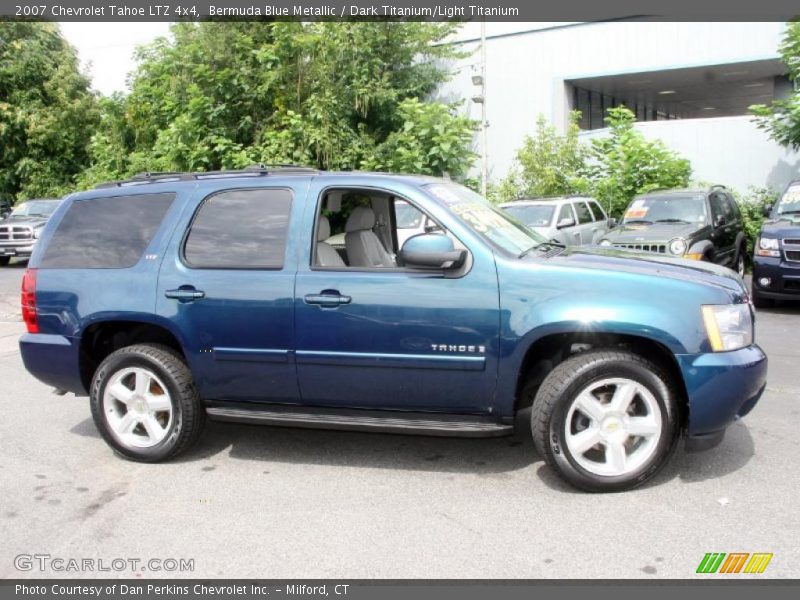 Bermuda Blue Metallic / Dark Titanium/Light Titanium 2007 Chevrolet Tahoe LTZ 4x4