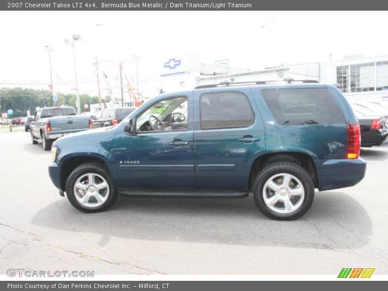 Bermuda Blue Metallic / Dark Titanium/Light Titanium 2007 Chevrolet Tahoe LTZ 4x4