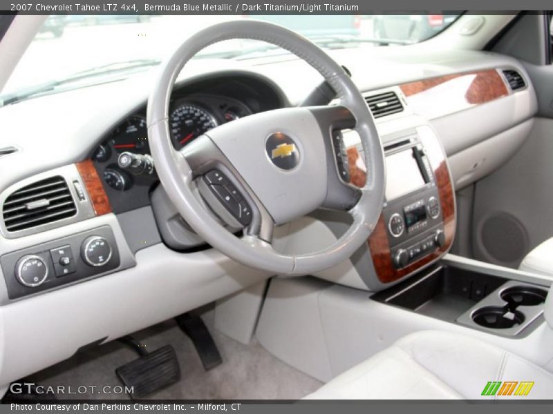 Bermuda Blue Metallic / Dark Titanium/Light Titanium 2007 Chevrolet Tahoe LTZ 4x4