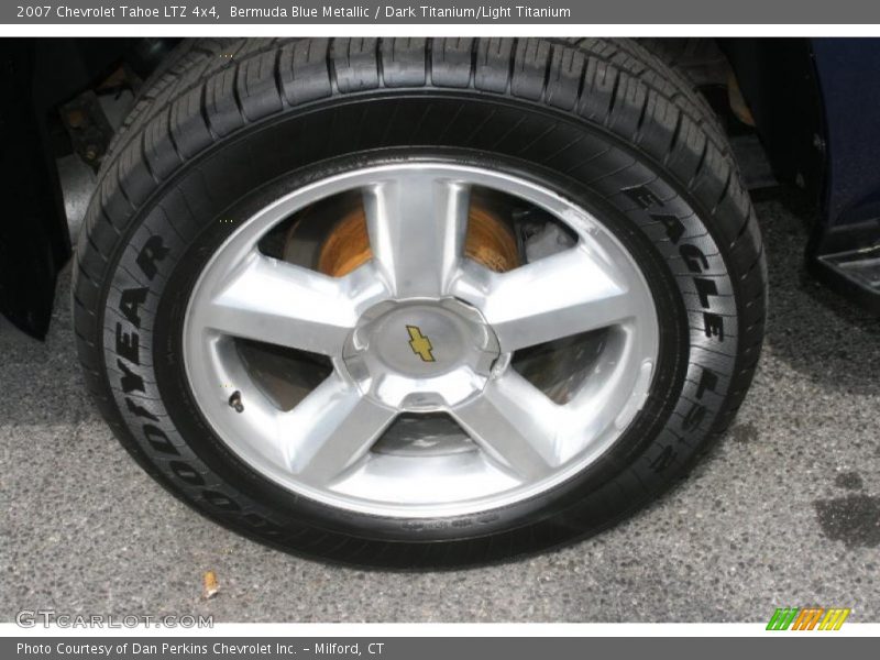 Bermuda Blue Metallic / Dark Titanium/Light Titanium 2007 Chevrolet Tahoe LTZ 4x4
