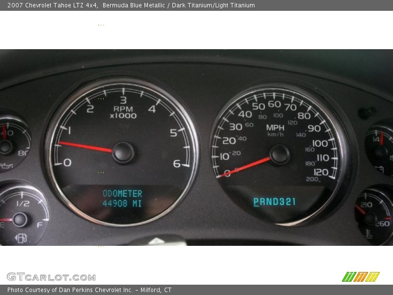 Bermuda Blue Metallic / Dark Titanium/Light Titanium 2007 Chevrolet Tahoe LTZ 4x4