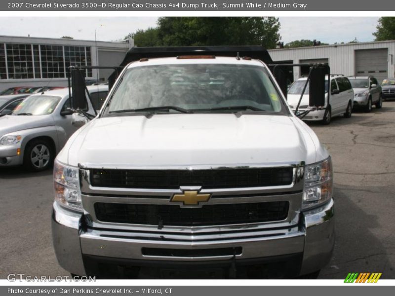 Summit White / Medium Gray 2007 Chevrolet Silverado 3500HD Regular Cab Chassis 4x4 Dump Truck