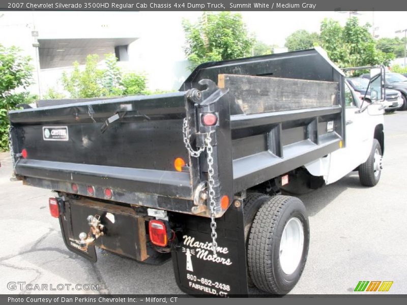Summit White / Medium Gray 2007 Chevrolet Silverado 3500HD Regular Cab Chassis 4x4 Dump Truck