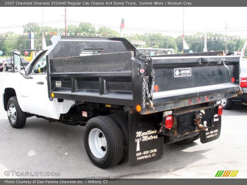 Summit White / Medium Gray 2007 Chevrolet Silverado 3500HD Regular Cab Chassis 4x4 Dump Truck